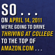 Amazon Book Bomb for Thriving at College